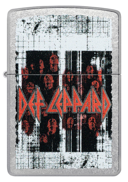 Zippo Def Leppard Logo Design, Street Chrome Finish Lighter #46742