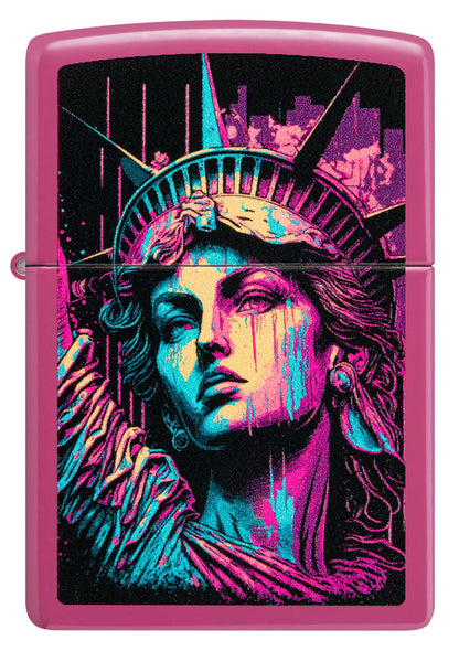 Zippo American Lady Statue of Liberty Design, Frequency Lighter #48916