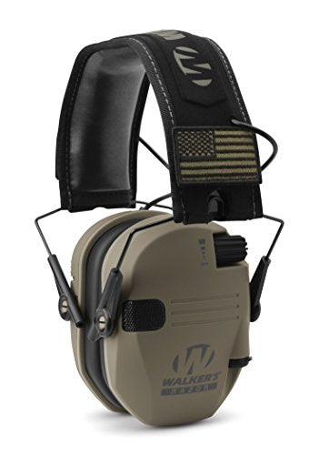 Walker's Razor Patriot Series, Electronic Earmuffs, Flat Dark Earth #RSEMPAT-FDE