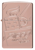 Zippo Script Logo Collectible, High Polish Rose Gold Armor Lighter #48768