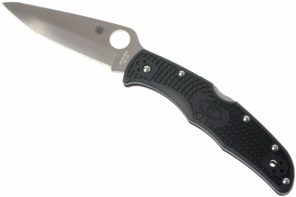 Spyderco Endura 4 Folding Knife, Wave VG-10, Black Handle #C10PBK