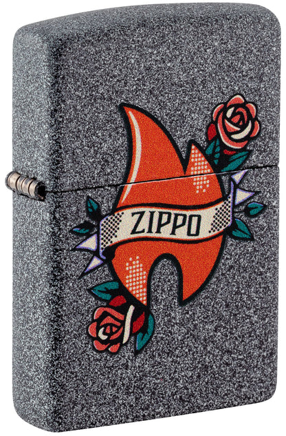Zippo Flame Tattoo, Iron Stone Lighter #47268