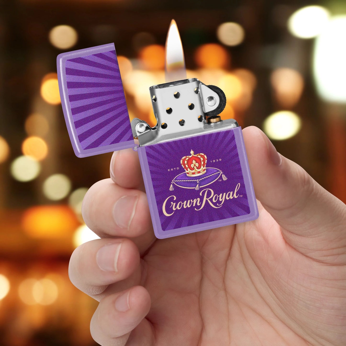 Zippo Crown Royal, Smoky Lavender Lighter #47399