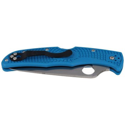 Spyderco Endura VG10 Knife, Flat Ground Blue FRN #C10FPBL