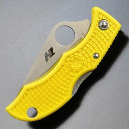 Spyderco Ladybug 3 Salt Knife, Folding Plain Blade, FRN Handle, Yellow #LYLP3