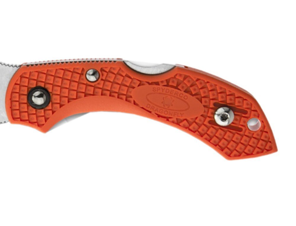 Spyderco Dragonfly 2 Folding Knife, FRN Handle, Orange #C28POR2