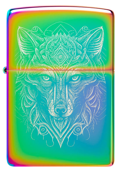 Zippo Mystic Wolf Design, Multi Color Lighter #46176