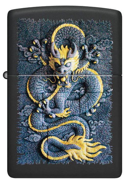 Zippo Asian Dragon Artwork, Black Matte Lighter #47181