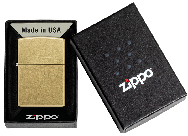 Zippo Classic Street Brass Base Model Lighter #48267