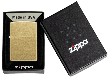 Zippo Classic Street Brass Base Model Lighter #48267