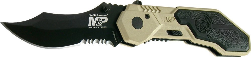 Smith & Wesson Military Police Knife Serrated 3" Stainless Steel Blade #SWMP1BSD