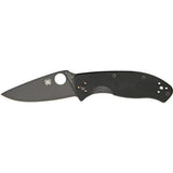 Spyderco Tenacious Linerlock Knife, Black Steel, G-10 Handle #122GBBKP