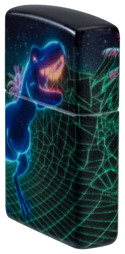 Zippo Cyberpunk Dinosaur Glow in the Dark 540 Lighter #46701