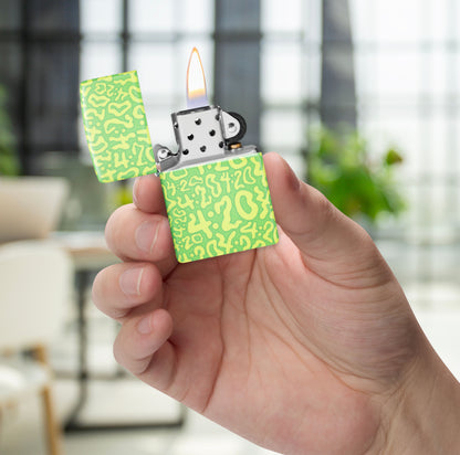 Zippo 420 Pattern, 540° Matte Lighter #47269