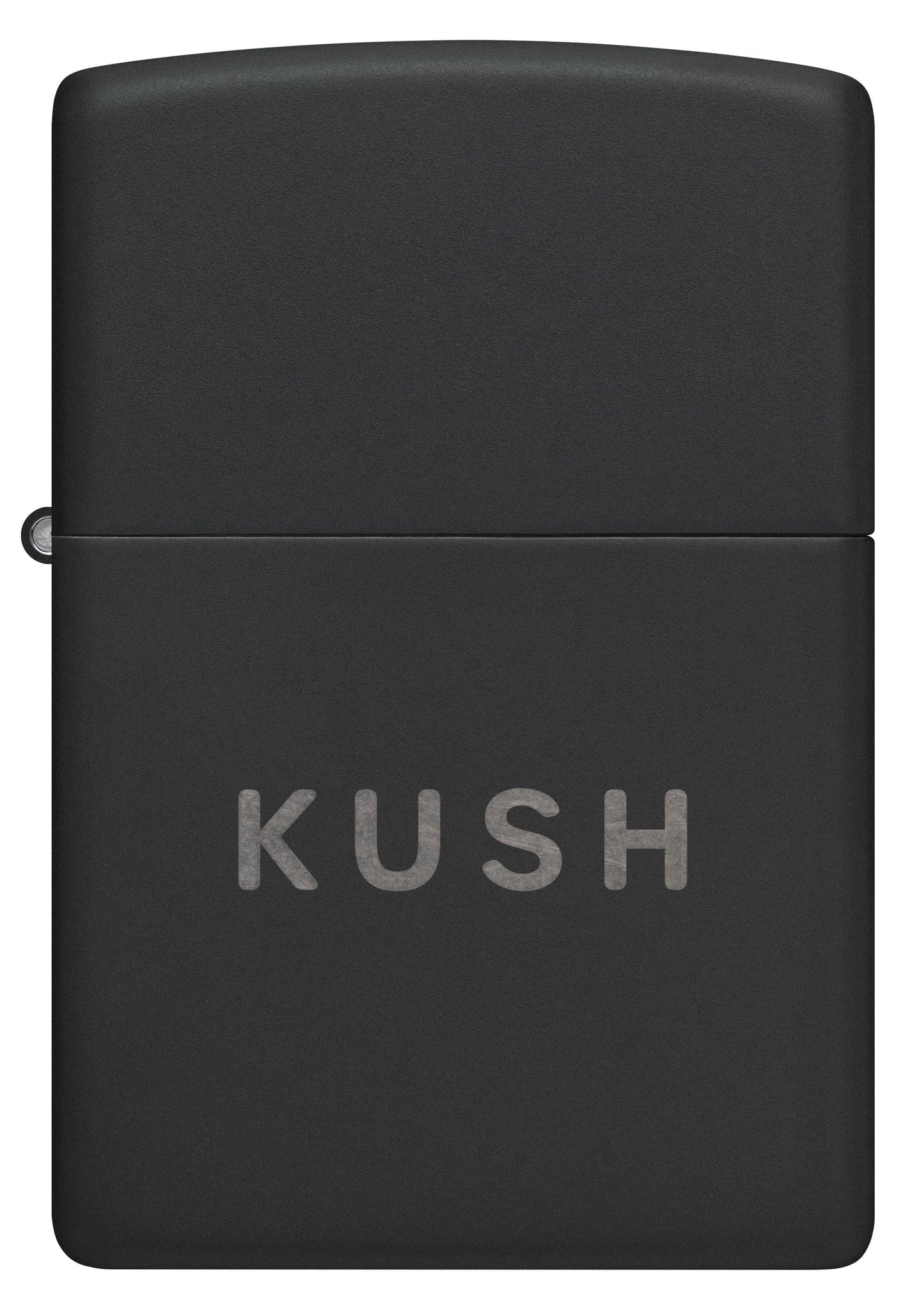 Zippo KUSH Logo, Black Matte Lighter #47215