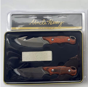 Uncle Henry 2 Piece Fixed Blade Combo Pack, Clam Pack #1200443