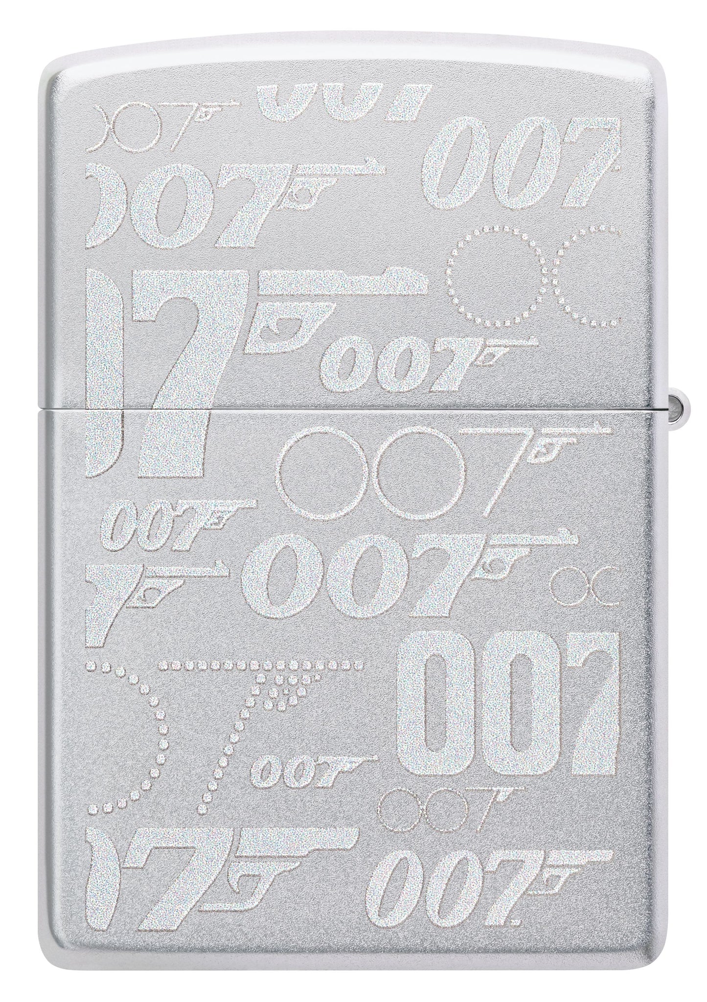 Zippo James Bond 007 Logo, Satin Chrome Lighter #48735