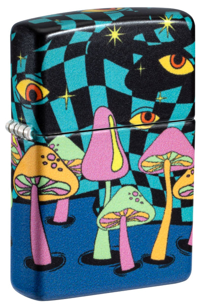 Zippo Mushrooms Design, Glow in the Dark 540 Lighter #46564