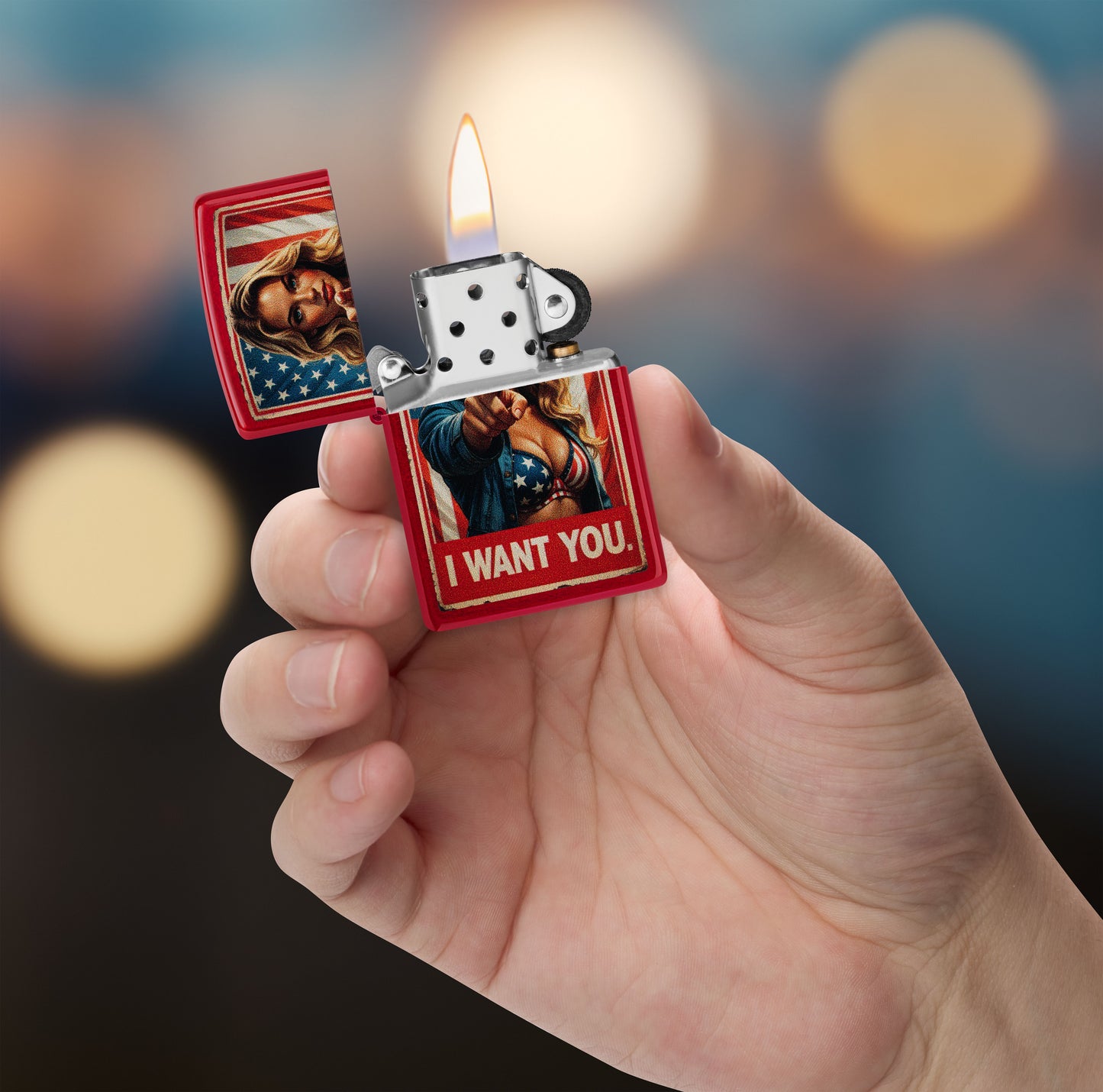 Zippo I Want You, Candy Apple Red Lighter #47273
