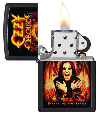 Zippo Ozzy Osbourne Prince of Darkness, Black Matte Lighter #47082