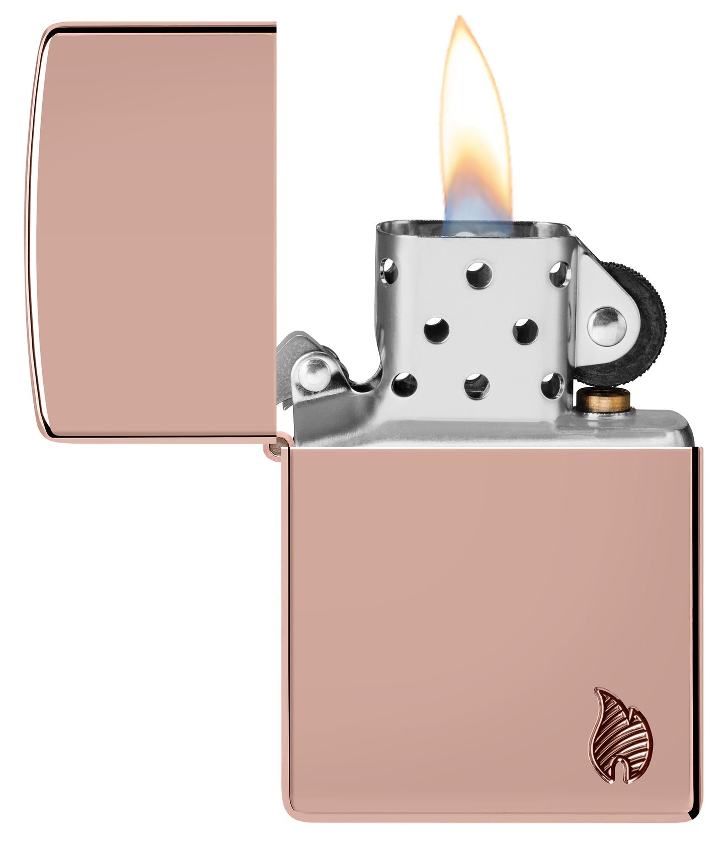 Zippo Armor High Polish Rose Gold Flame Design #46401