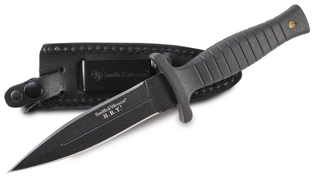 Smith & Wesson HRT Full Tang Spear Point Fixed Blade, PPE Handle #SWHRT9B