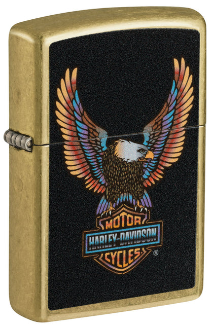 Zippo Harley-Davidson Color Image Design, Street Brass Lighter #46678