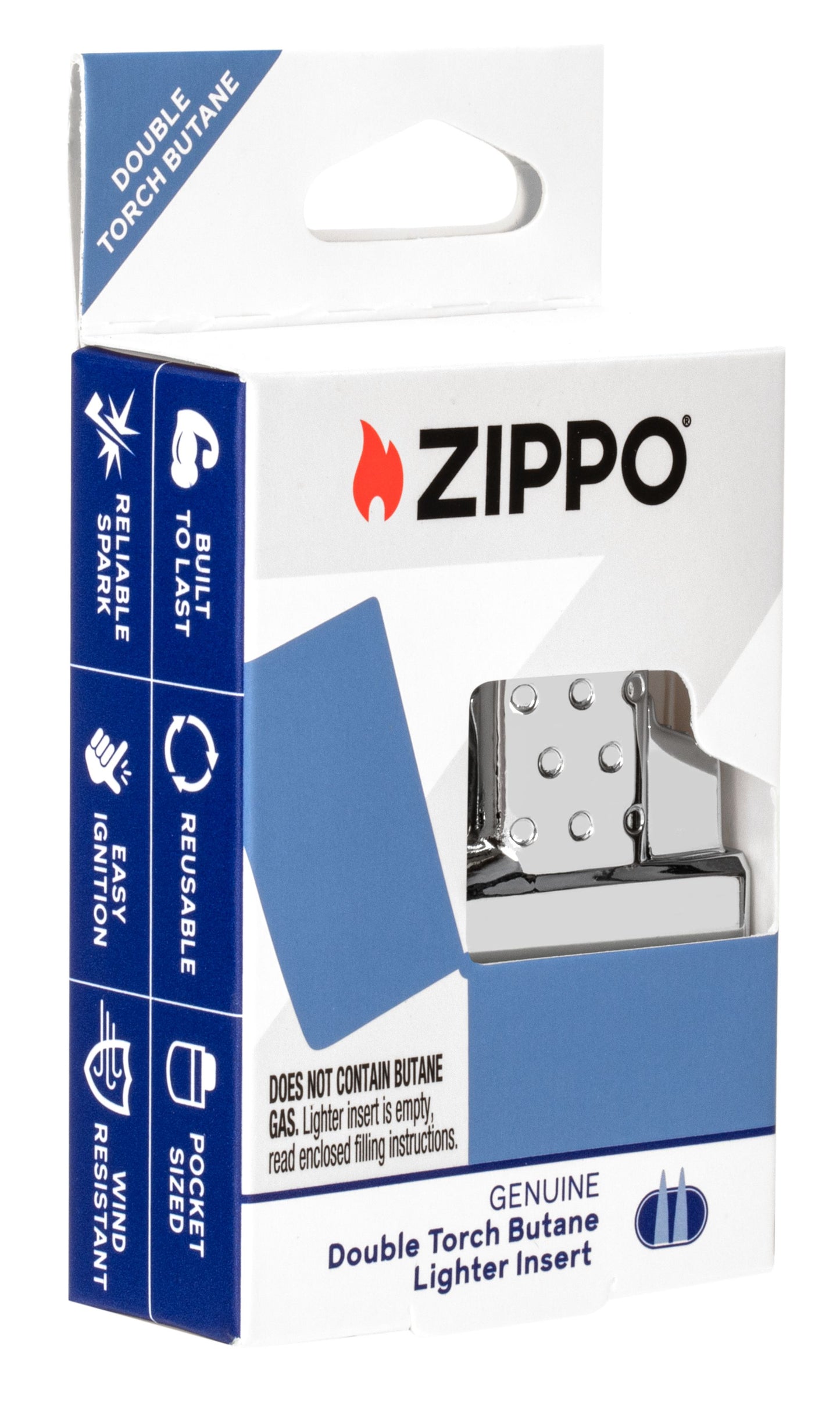 Zippo Double Torch Butane Lighter Insert, Blister Pack #65851