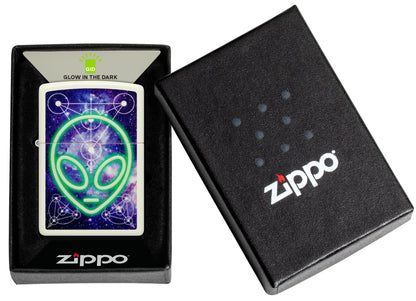 Zippo Alien Design, Glow in the Dark Lighter #46288