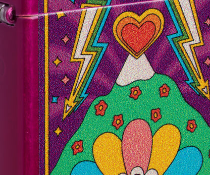 Zippo Psychedelic Eye, Candy Raspberry Lighter #47266