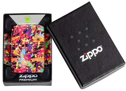 Zippo Retro Design, 540 Design Glow In The Dark Lighter #46008