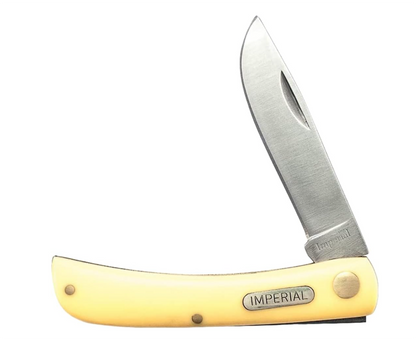 Schrade Imperial Yellow Single Blade Traditional Pocket Knife #IMP22Y