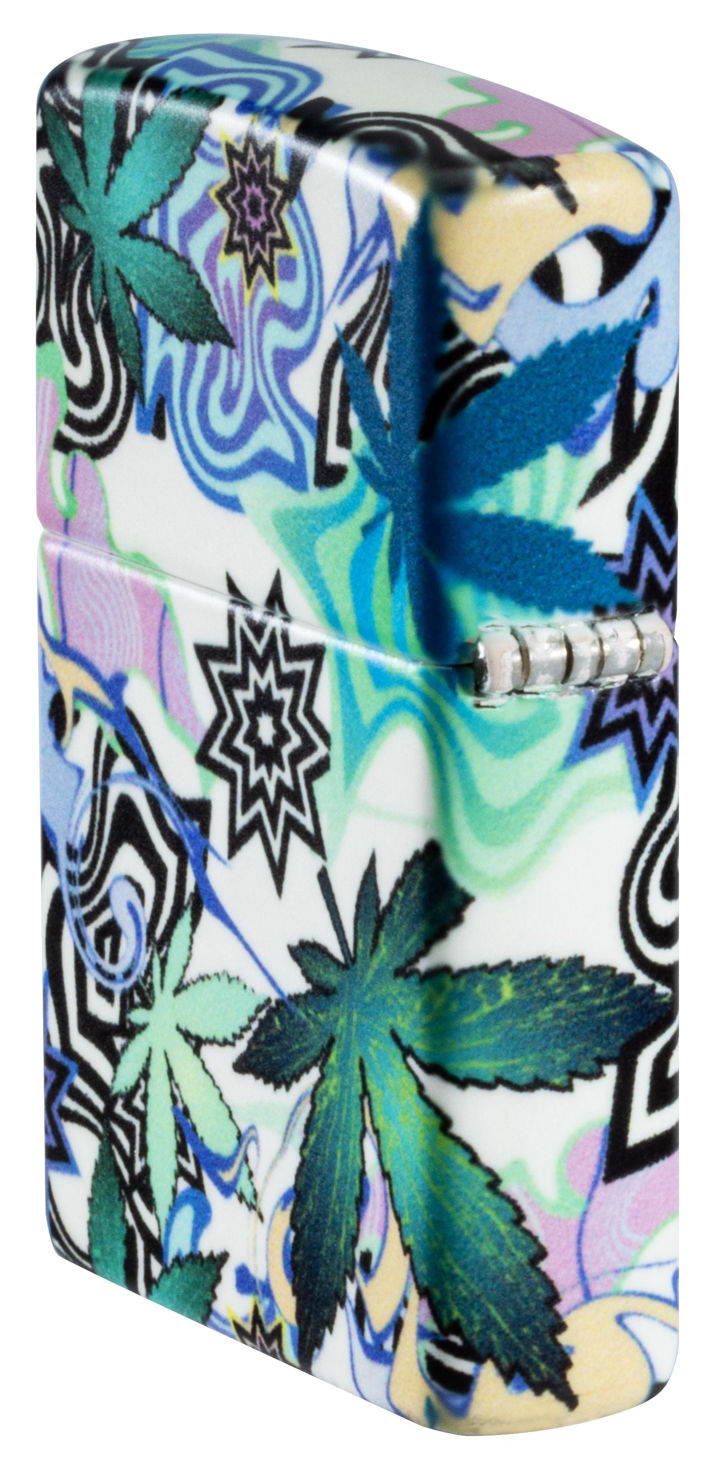 Zippo Abstract Cannabis Design, Glow in the Dark 540 Lighter #46562