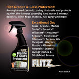 Flitz Granite & Glass Protectant, 16 oz Spray Bottle #GRX22806