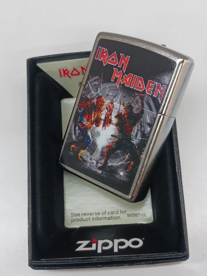 Zippo Iron Maiden Design, Street Chrome Lighter #46986
