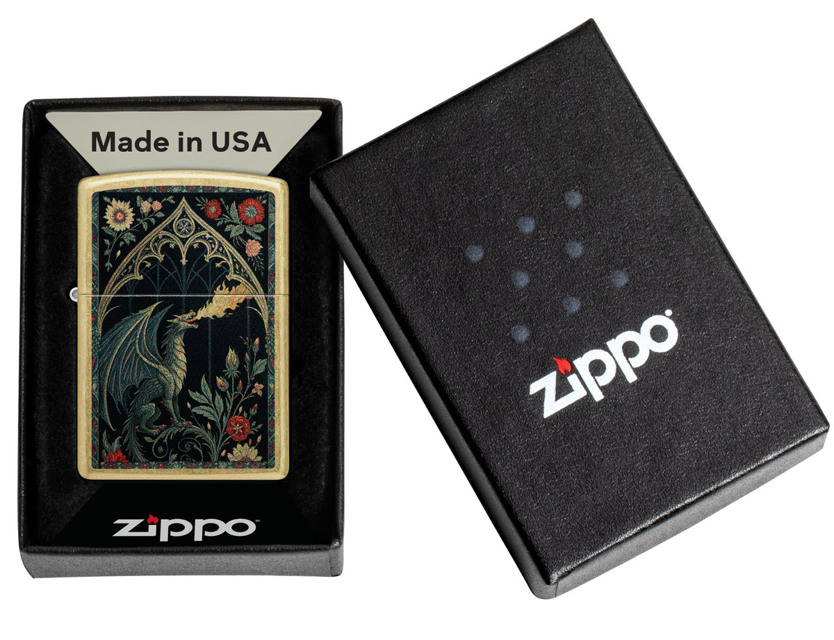 Zippo Dragon, Street Brass Lighter #47259