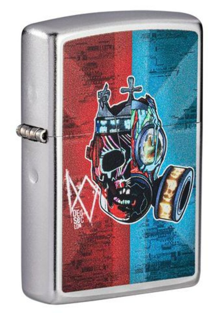 Zippo Watch Dogs Legion Gaming, Satin Chrome Finish, Windproof Lighter #49242