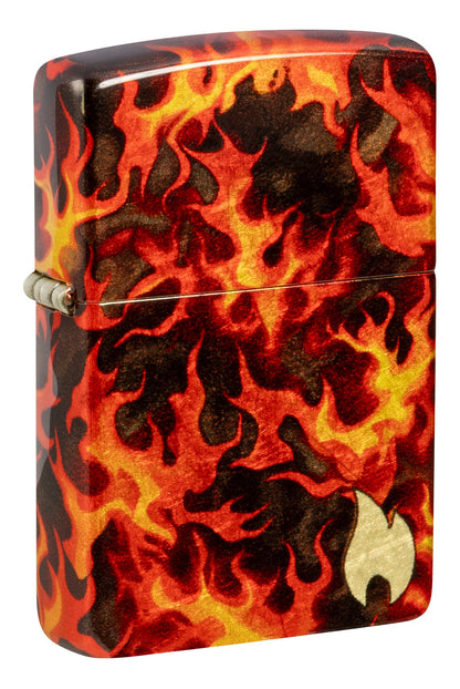 Zippo Fire, 540° Tumbled Brass Lighter #47255