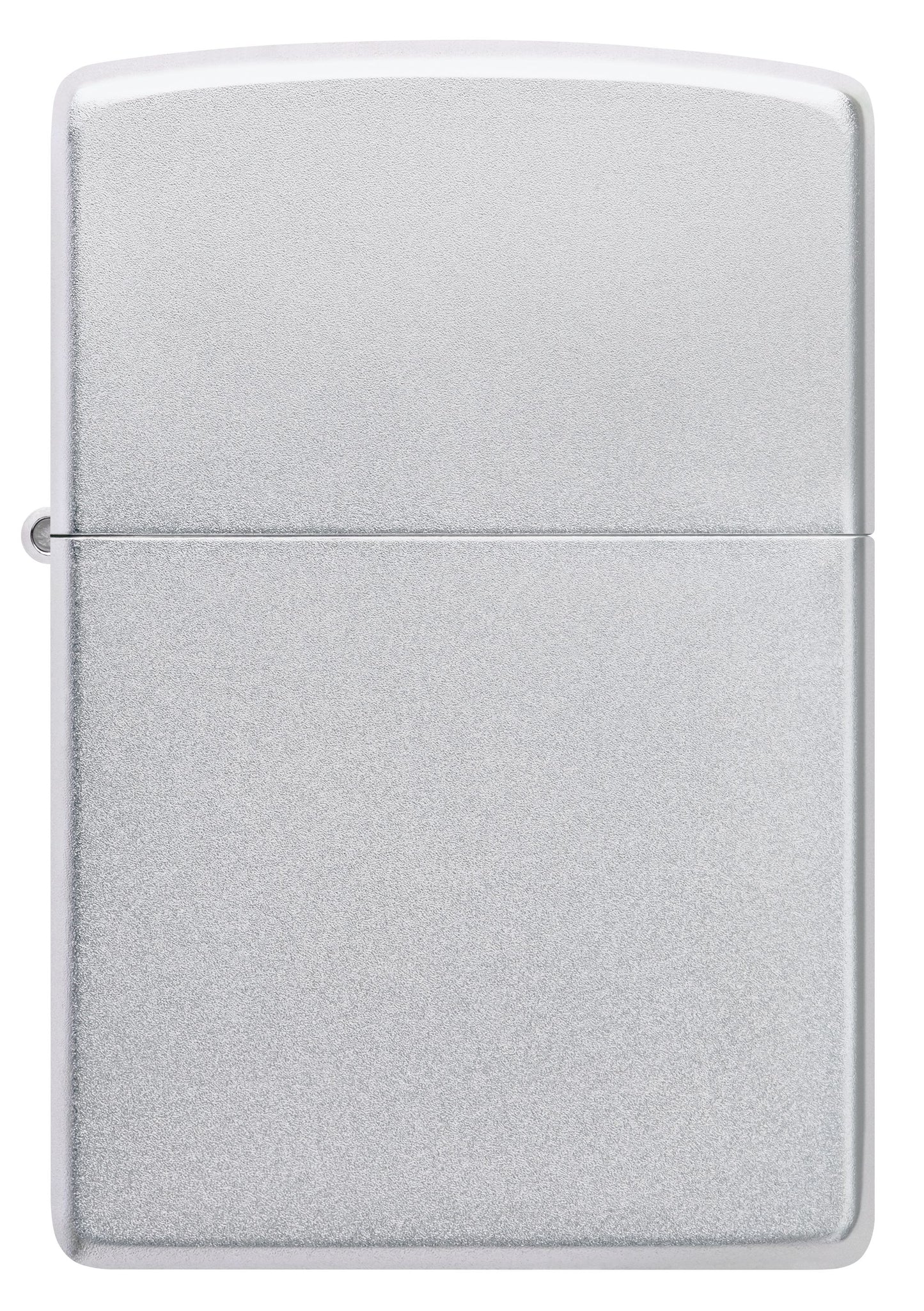 Zippo Satin Chrome Lighter & Black Clip-On Leather Pouch Gift Box Set