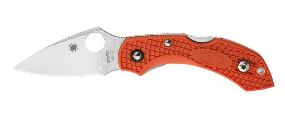 Spyderco Dragonfly 2 Folding Knife, FRN Handle, Orange #C28POR2