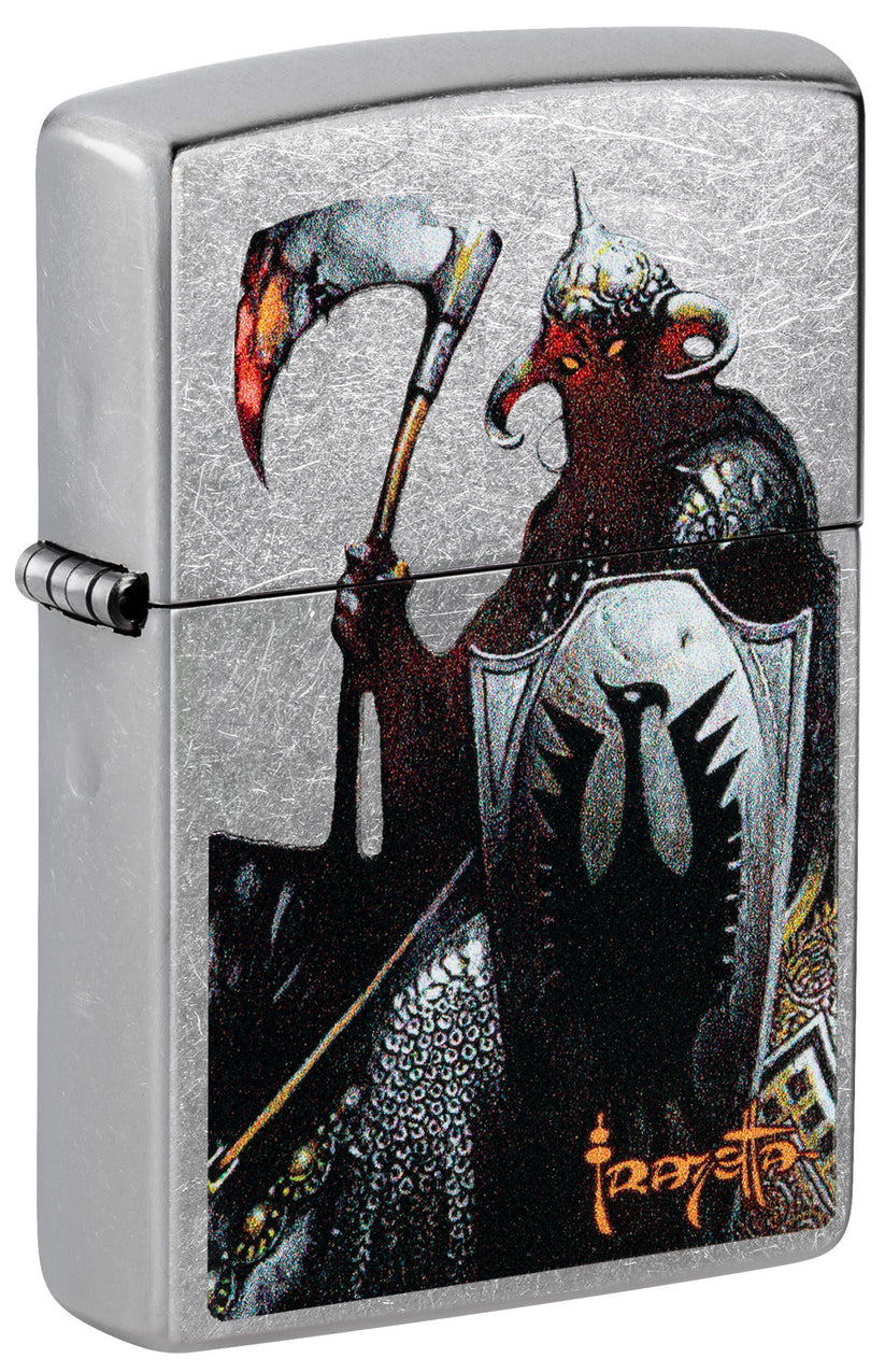 Zippo Frank Frazetta Death Dealer Design, Street Chrome Lighter #46161