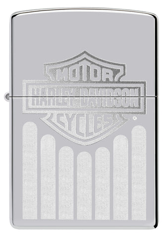 Zippo Harley Davidson Logo, High Polish Chrome Lighter #48993