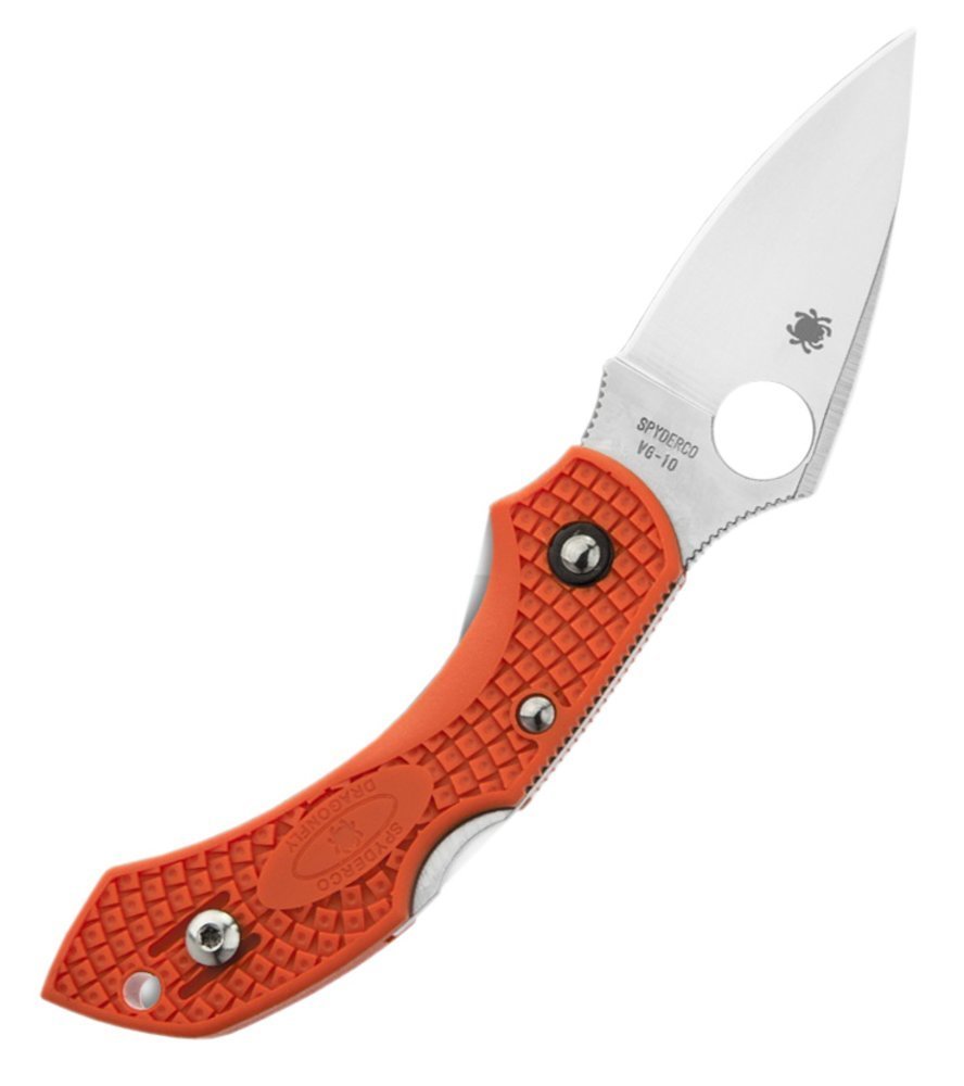 Spyderco Dragonfly 2 Folding Knife, FRN Handle, Orange #C28POR2