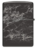 Zippo Flame Logo, High Polish Black, Photo Image 360 Lighter #48738