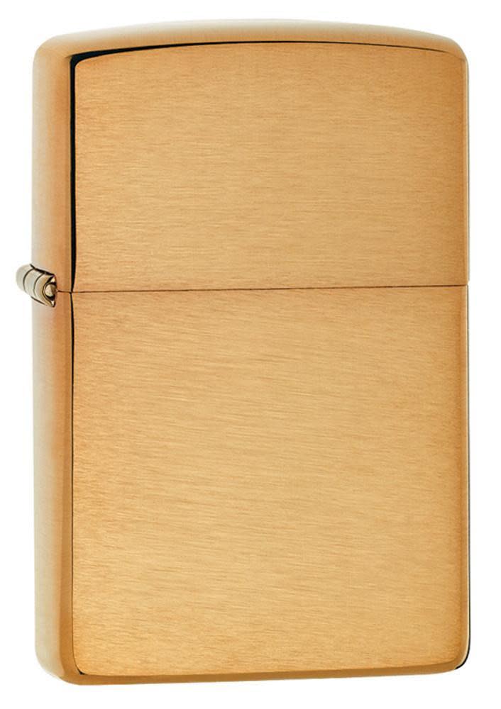 Zippo Classic Brushed Brass Finish, Base Model Lighter #204B