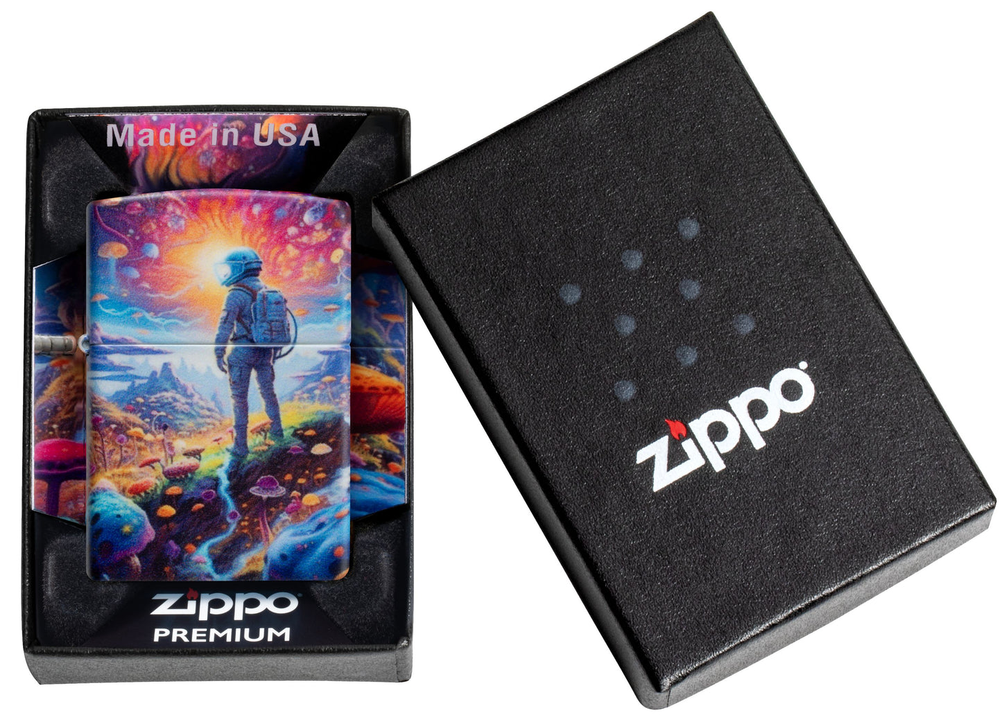 Zippo Mushroom Forest Design, 540 Matte Lighter #46433