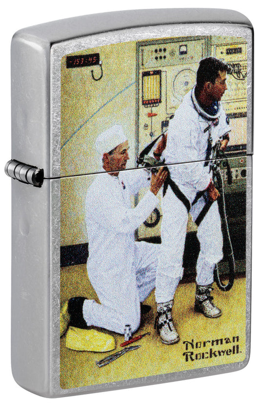 Zippo Norman Rockwell Grissom & Young Astronaut Double Sided Design Lighter #48988