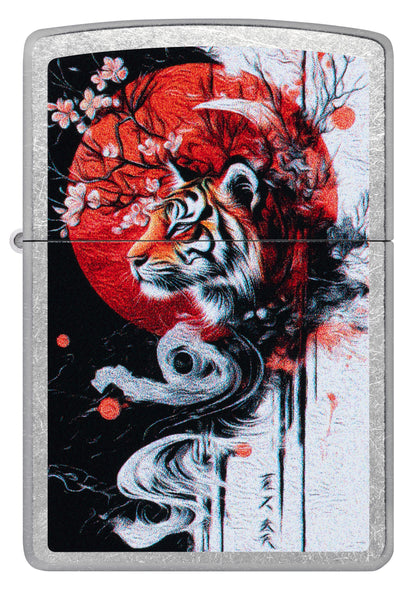 Zippo Tiger Blossom, Street Chrome Lighter #47439