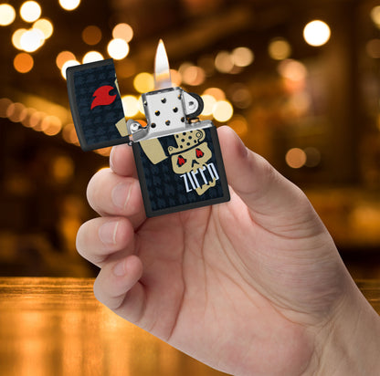 Zippo Skull Logo, Black Matte Lighter #47256
