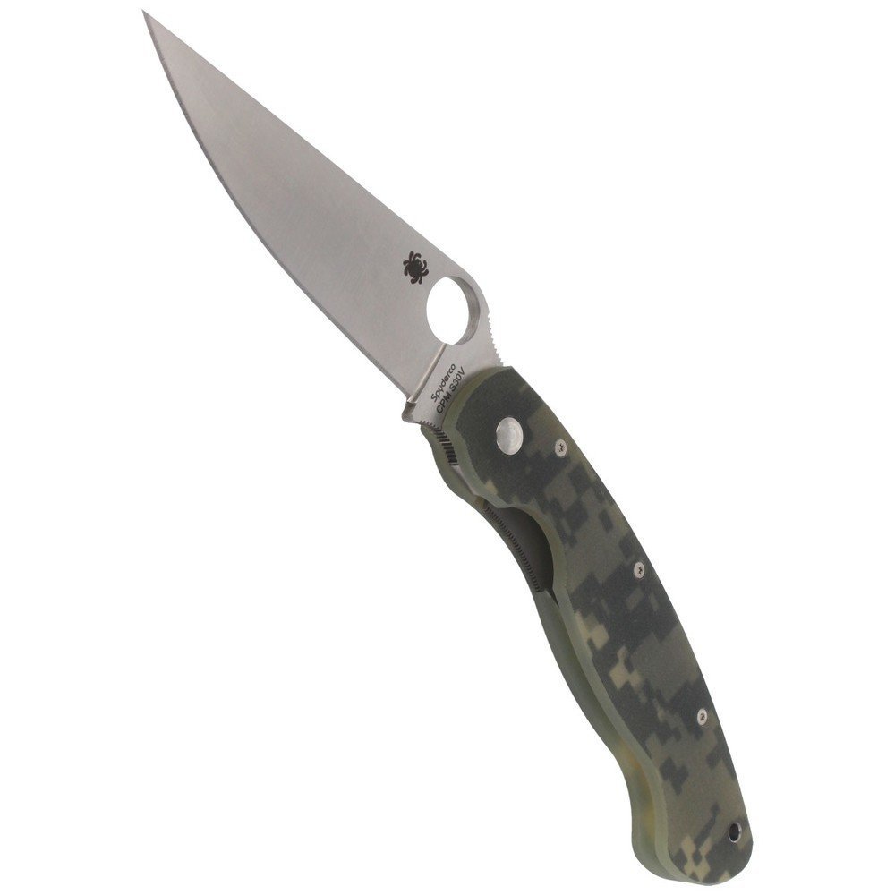 Spyderco Military Model G-10 Camo Knife #C36GPCMO